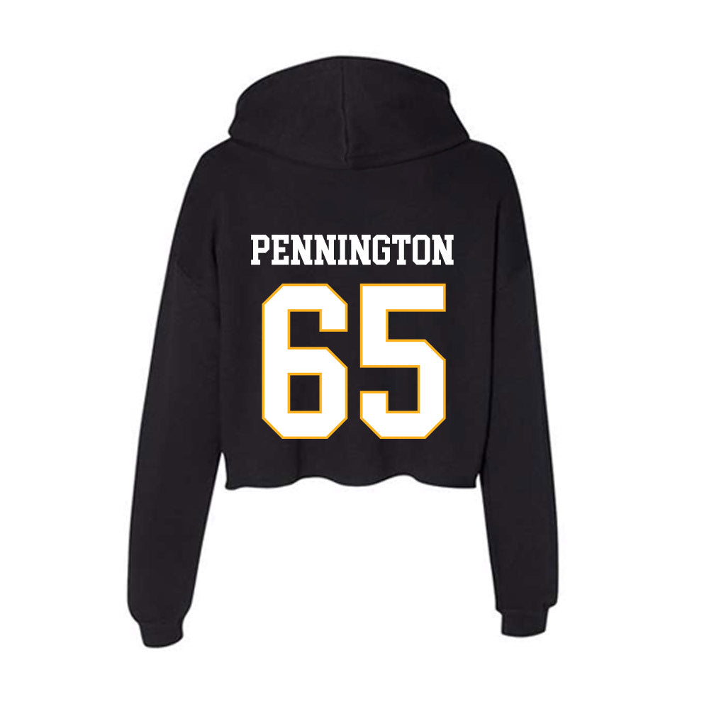Kennesaw - NCAA Football : JT Pennington - Women's Crop Fleece Hoodie-1