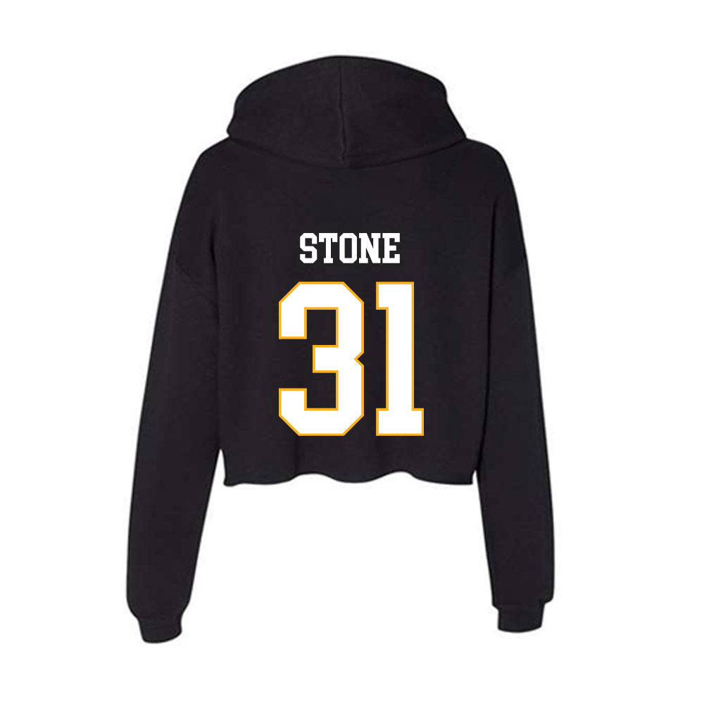 Kennesaw - NCAA Men's Basketball : Charles Stone - Women's Crop Fleece Hoodie-1