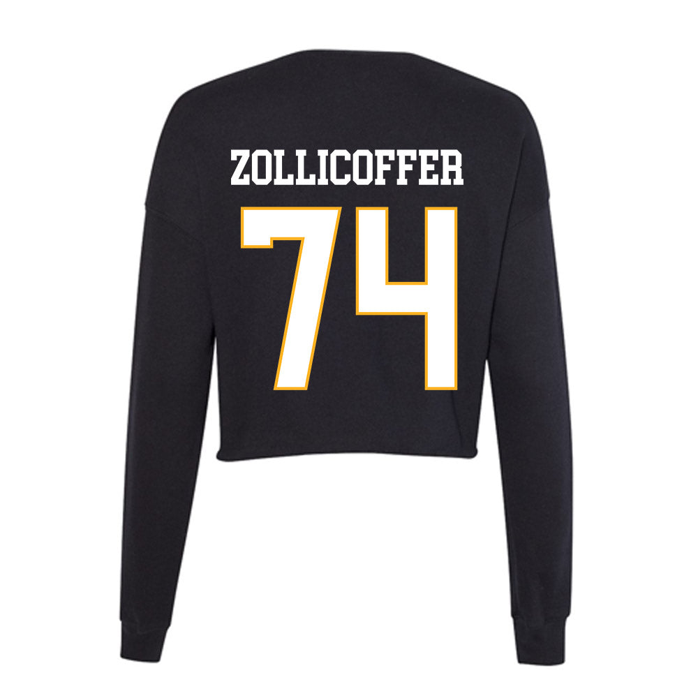 Kennesaw - NCAA Football : Elijah Zollicoffer - Women's Cropped Crew Fleece-1