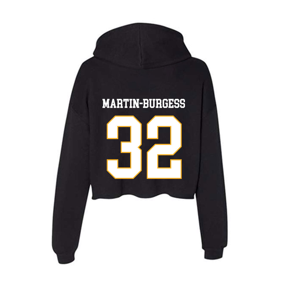 Kennesaw - NCAA Football : Jaden Martin-Burgess - Women's Crop Fleece Hoodie-1
