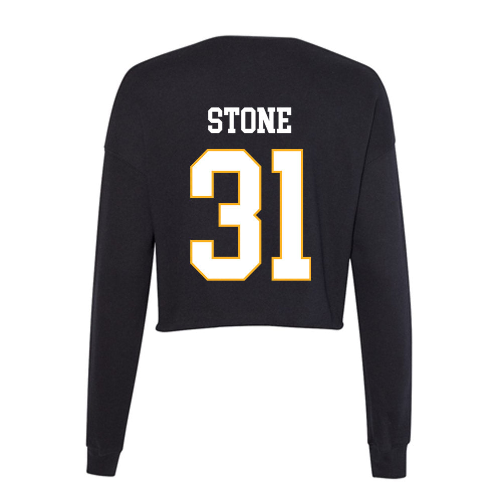 Kennesaw - NCAA Men's Basketball : Charles Stone - Women's Cropped Crew Fleece-1