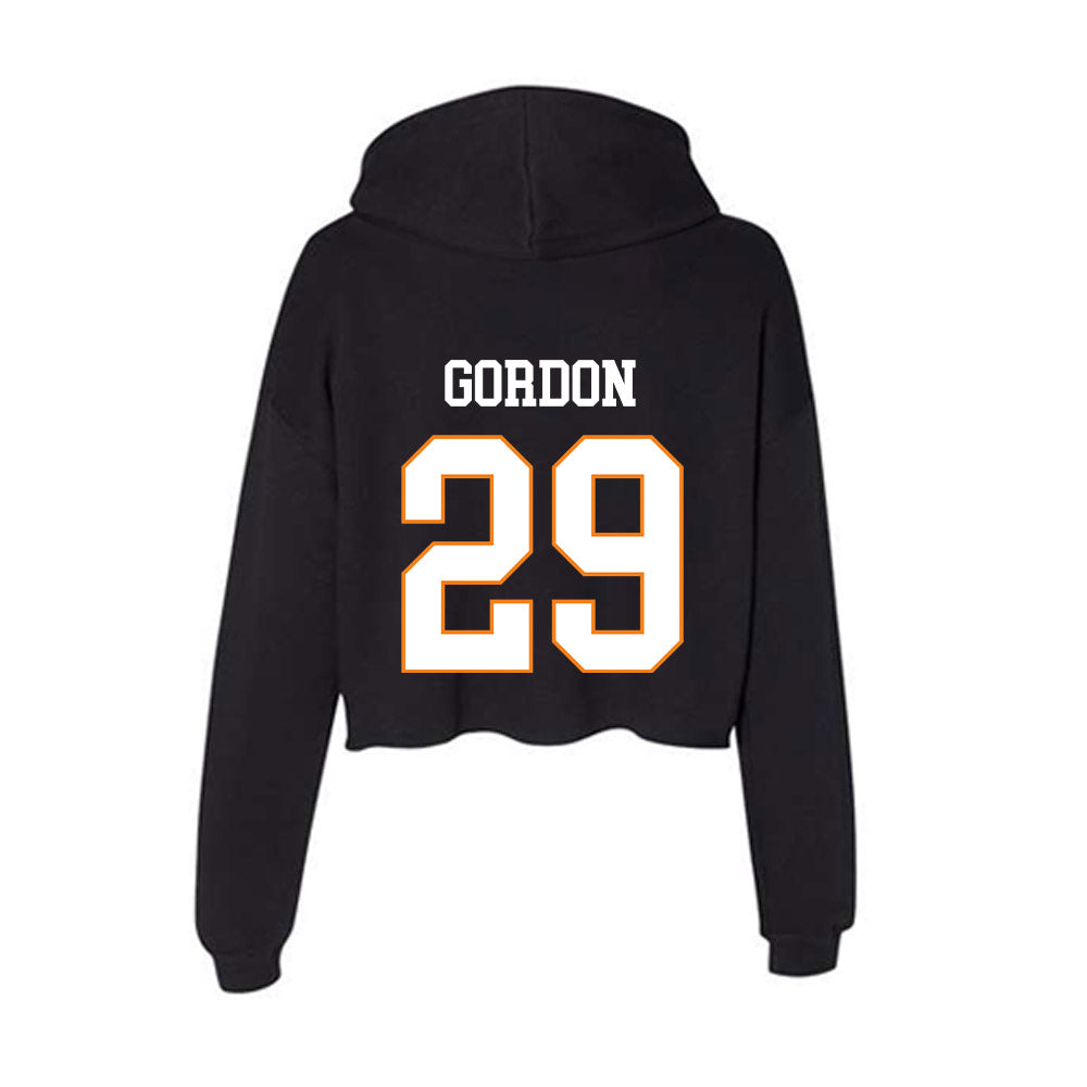UT Martin - NCAA Baseball : Adam Gordon - Women's Crop Fleece Hoodie-1