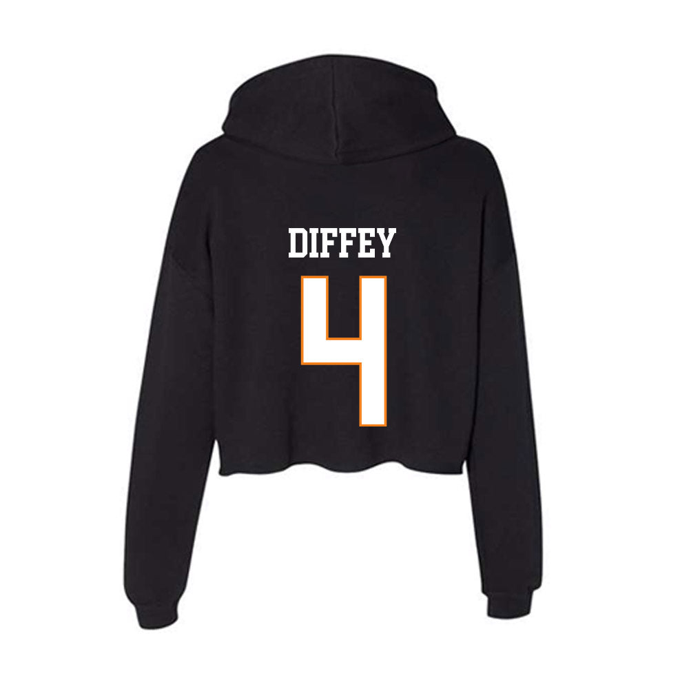 UT Martin - NCAA Baseball : Choyce Diffey - Women's Crop Fleece Hoodie-1
