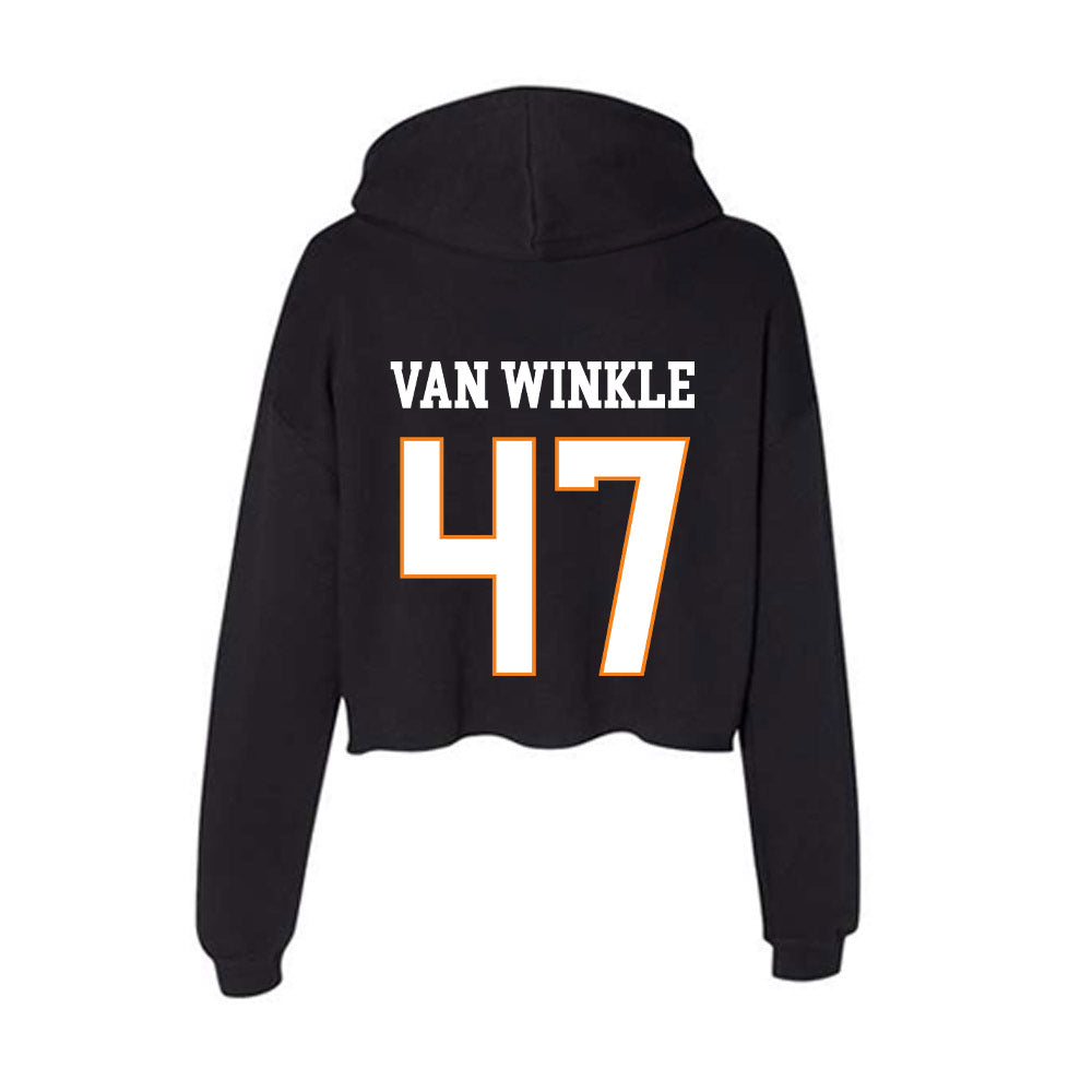 UT Martin - NCAA Football : Jaren Van Winkle - Women's Crop Fleece Hoodie-1