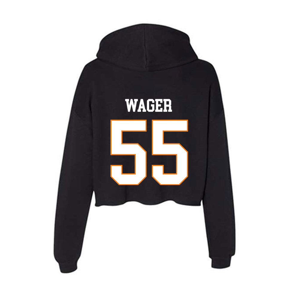 UT Martin - NCAA Baseball : Zach Wager - Women's Crop Fleece Hoodie-1