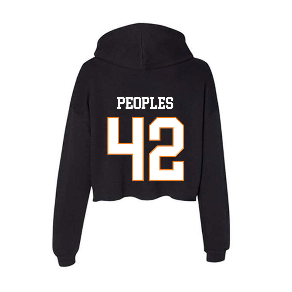 UT Martin - NCAA Football : Colton Peoples - Women's Crop Fleece Hoodie-1