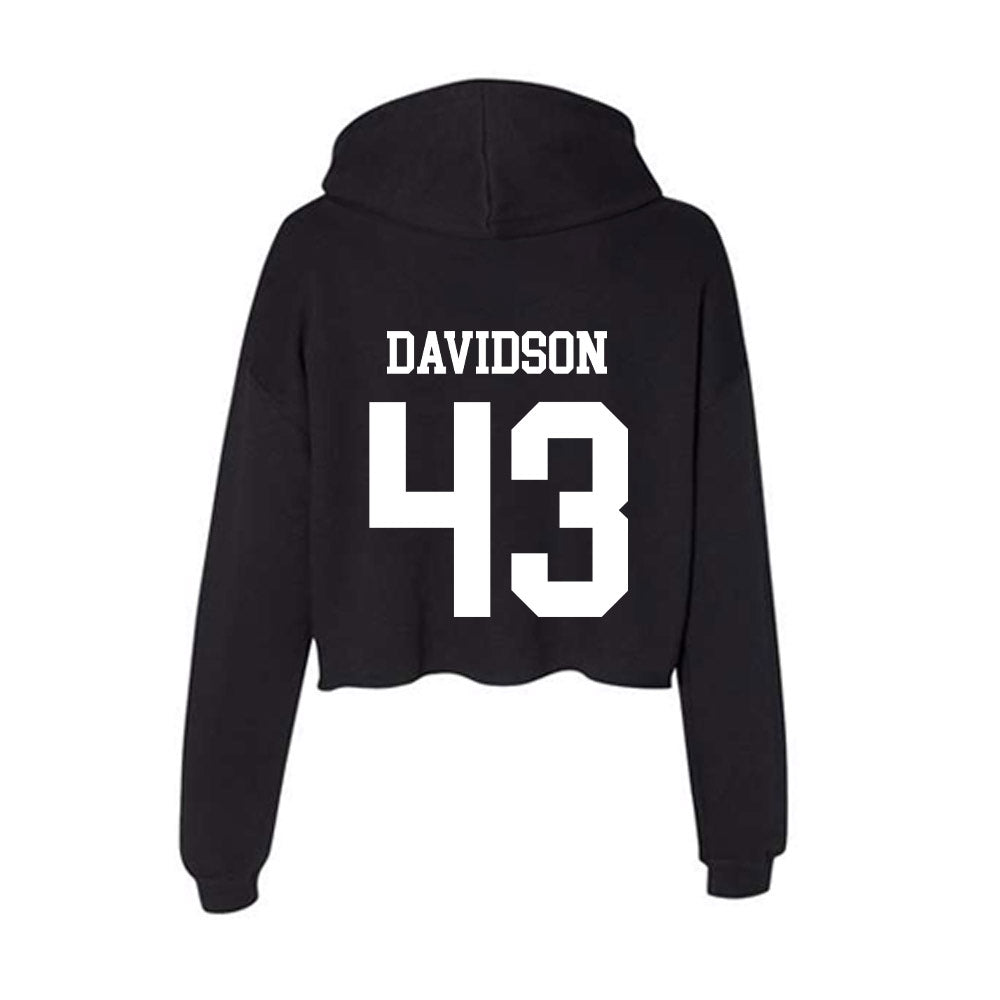 UCSD - NCAA Baseball : Garrett Davidson - Women's Crop Fleece Hoodie-1