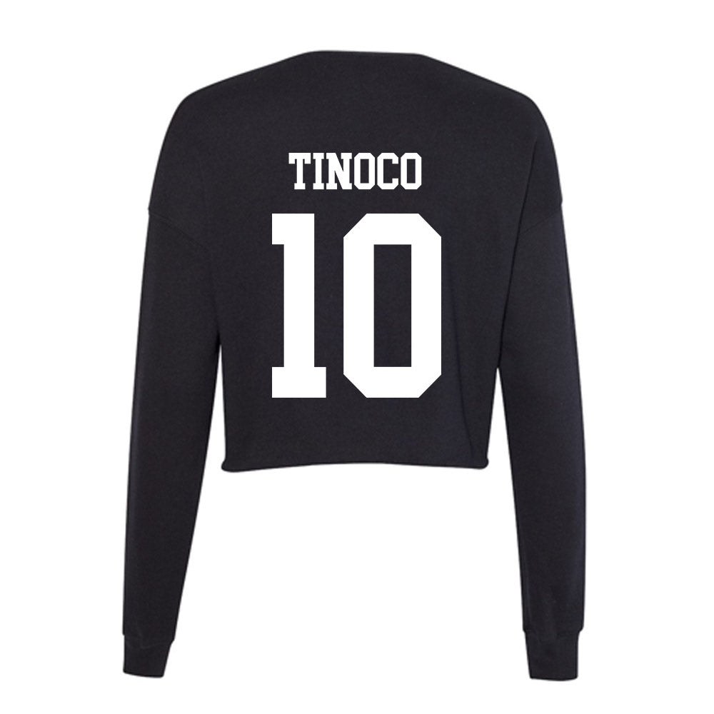 UCSD - NCAA Men's Tennis : Diogo Tinoco - Women's Cropped Crew Fleece-1