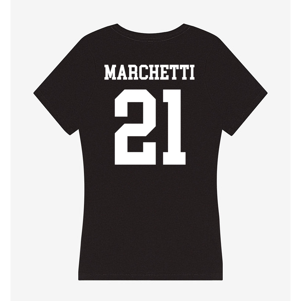 UCSD - NCAA Baseball : Landon Marchetti - Women's V-Neck T-Shirt-1