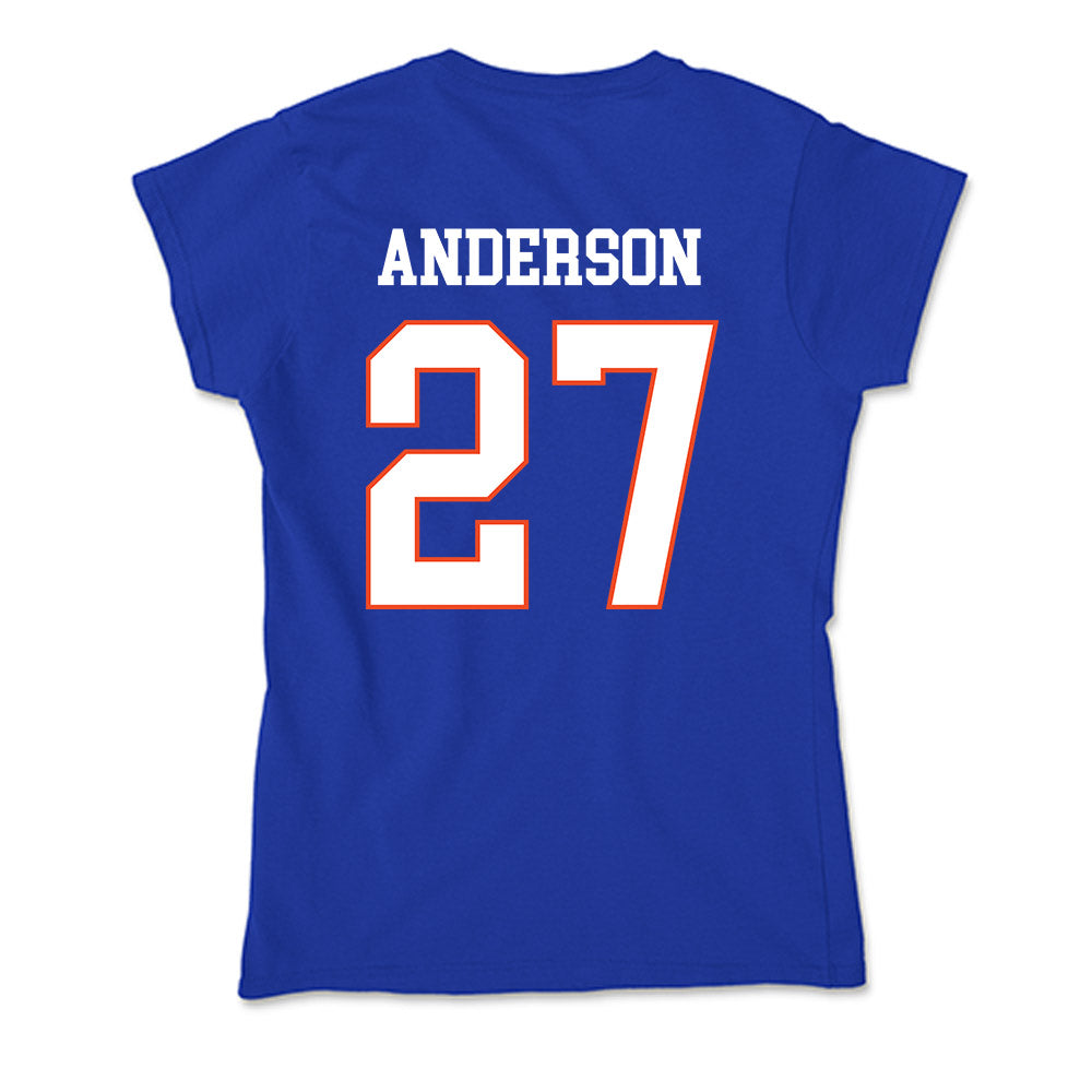 Boise State - NCAA Women's Soccer : Oakley Anderson - Soft Style Women’s T-Shirt-1