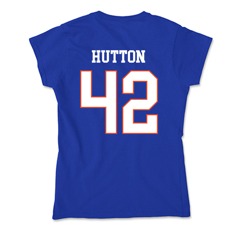 Boise State - NCAA Football : Mason Hutton - Soft Style Women’s T-Shirt-1