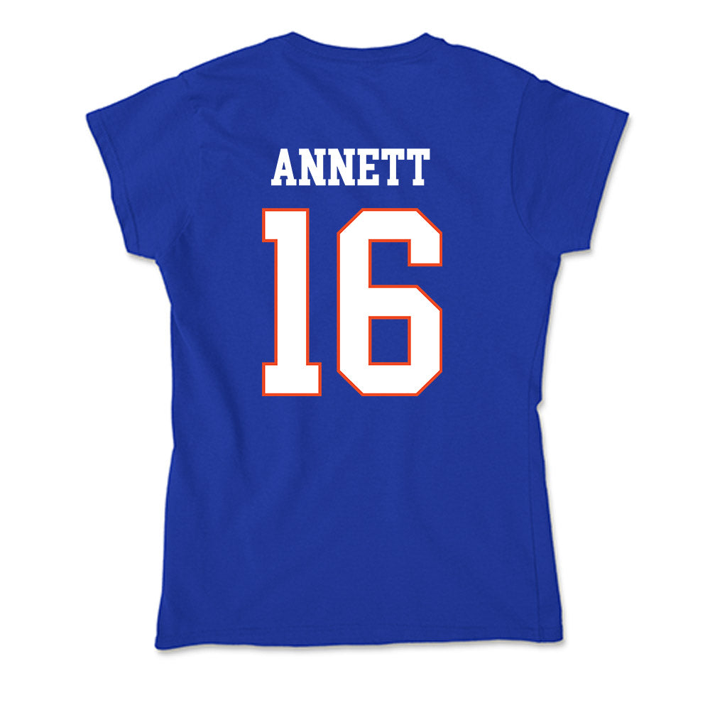 Boise State - NCAA Football : Kaleb Annett - Soft Style Women’s T-Shirt-1