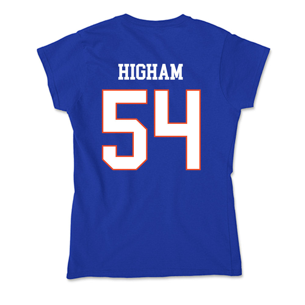 Boise State - NCAA Football : Hunter Higham - Soft Style Women’s T-Shirt-1