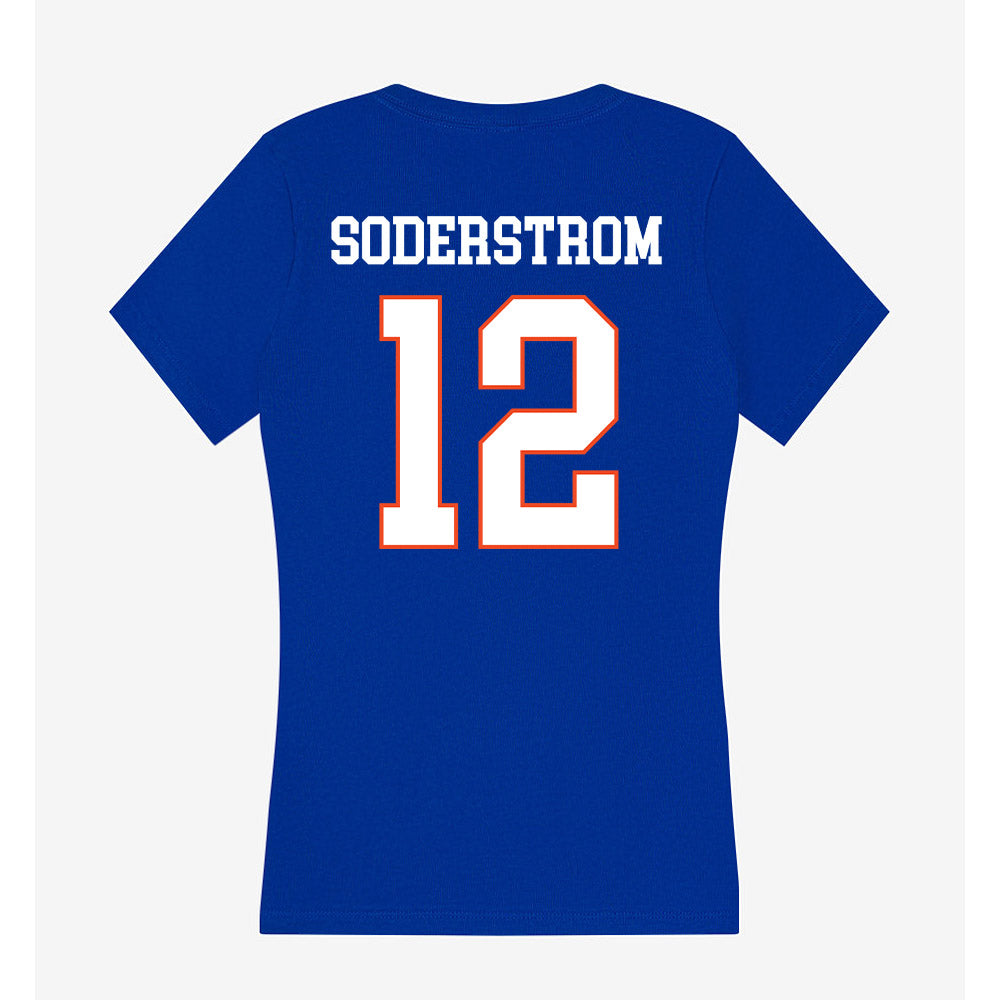 Boise State - NCAA Women's Soccer : Kayla Soderstrom - Women's V-Neck T-Shirt-1
