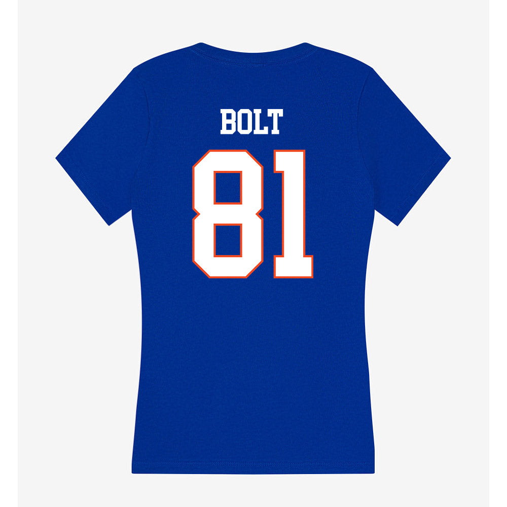 Boise State - NCAA Football : Austin Bolt - Women's V-Neck T-Shirt-1