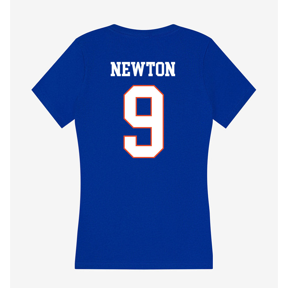 Boise State - NCAA Football : Sheldon Newton - Women's V-Neck T-Shirt-1