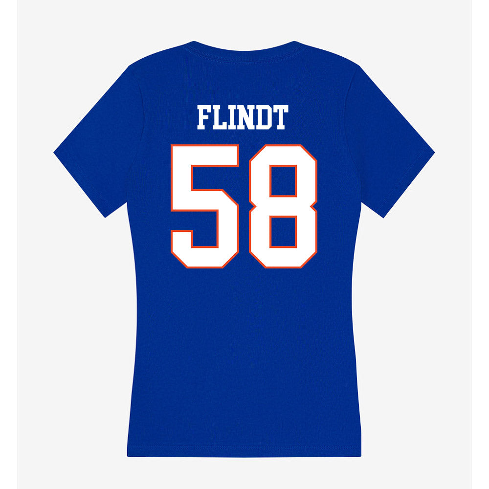 Boise State - NCAA Softball : Mya Flindt - Women's V-Neck T-Shirt-1