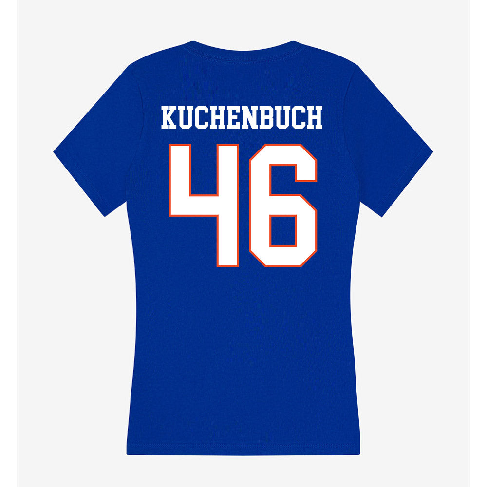 Boise State - NCAA Football : Carter Kuchenbuch - Women's V-Neck T-Shirt-1