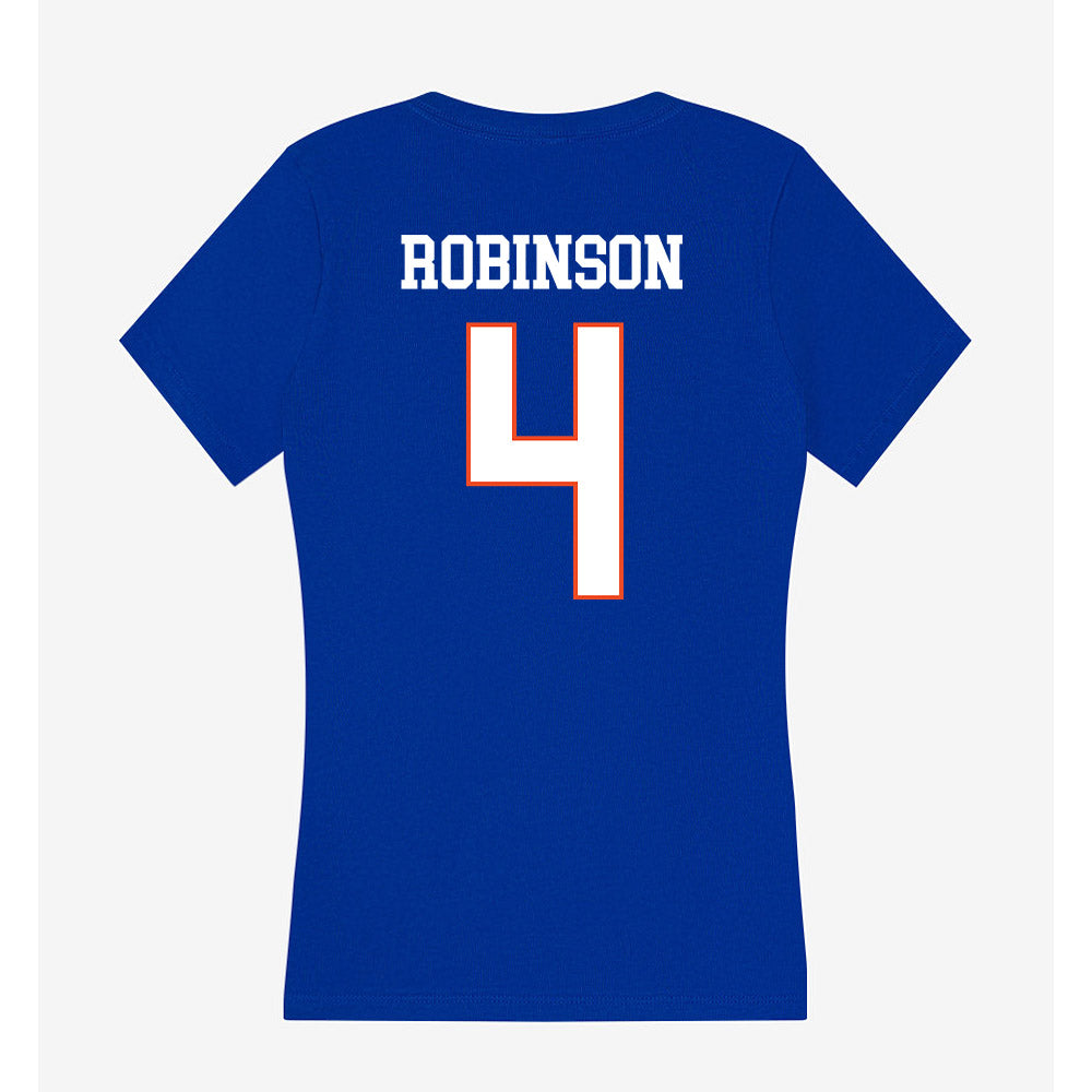 Boise State - NCAA Football : Rodney Robinson - Women's V-Neck T-Shirt-1