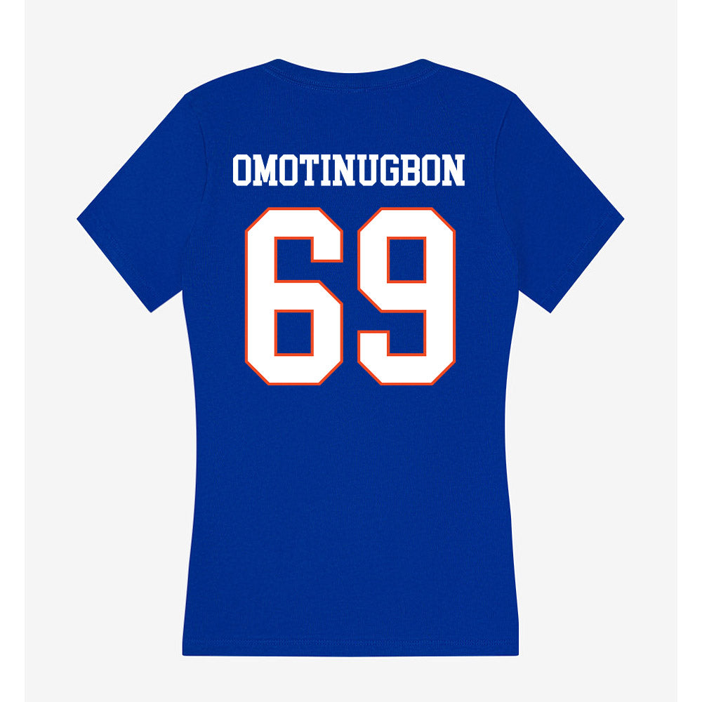 Boise State - NCAA Football : Eyitayo Omotinugbon - Women's V-Neck T-Shirt-1