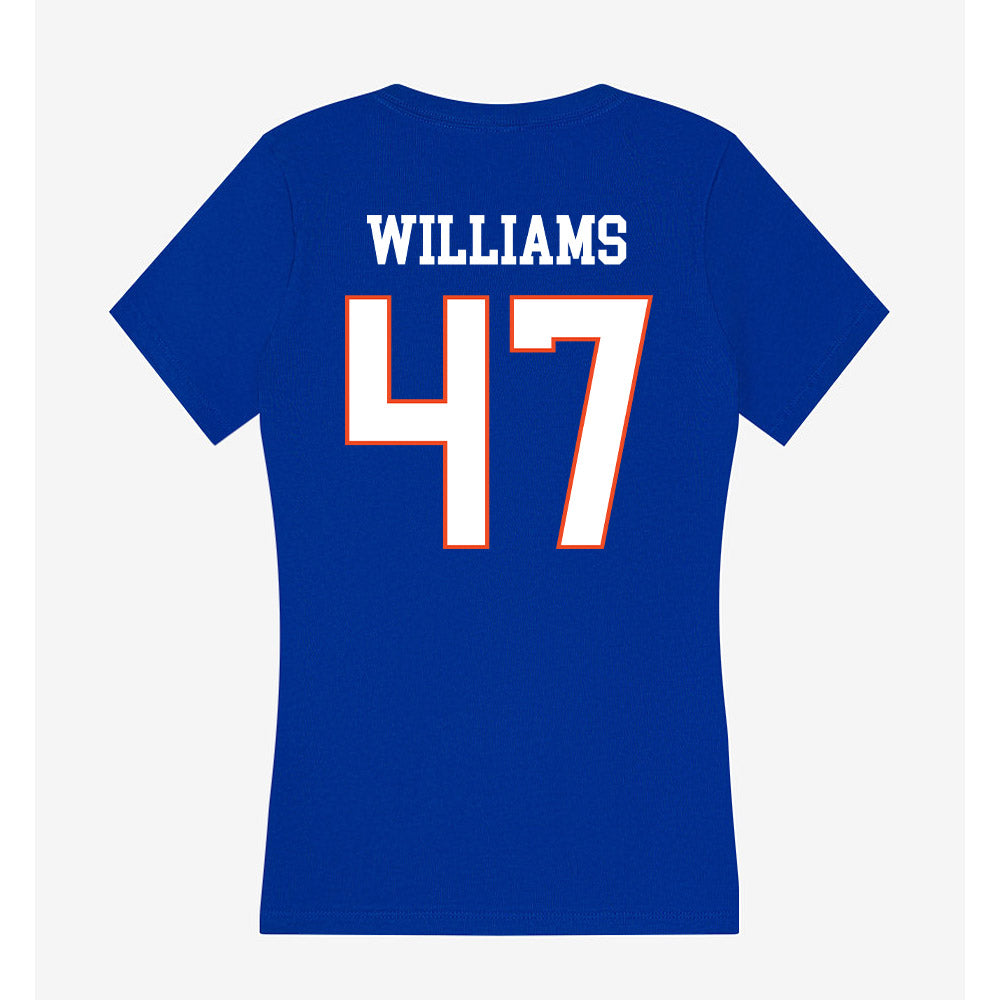Boise State - NCAA Football : Jacob Williams - Women's V-Neck T-Shirt-1