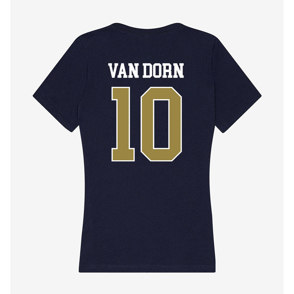 Georgia Southern - NCAA Men's Basketball : Sean Van Dorn - Women's V-Neck T-Shirt-1
