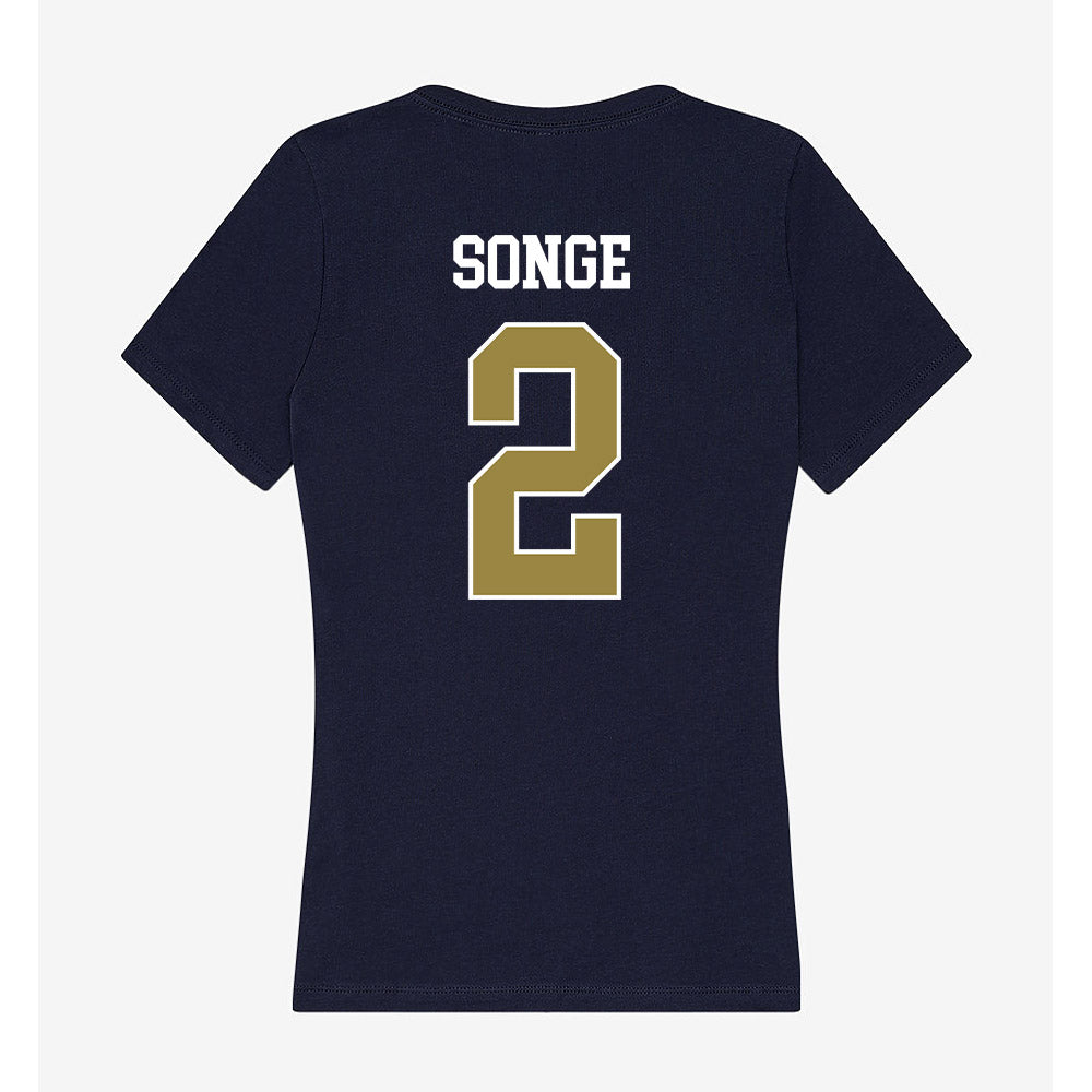 Georgia Southern - NCAA Men's Soccer : Ole Songe - Women's V-Neck T-Shirt-1