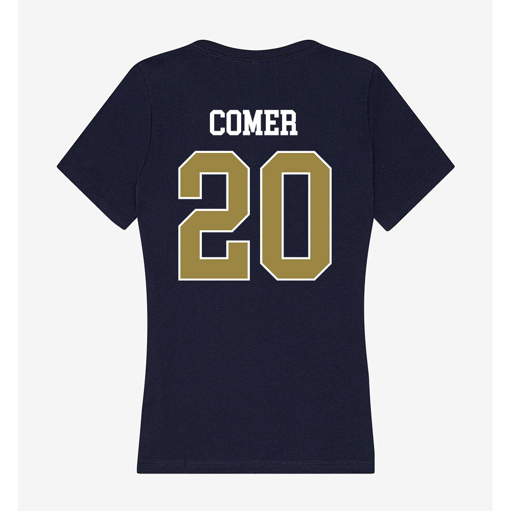Georgia Southern - NCAA Women's Soccer : Addison Comer - Women's V-Neck T-Shirt-1