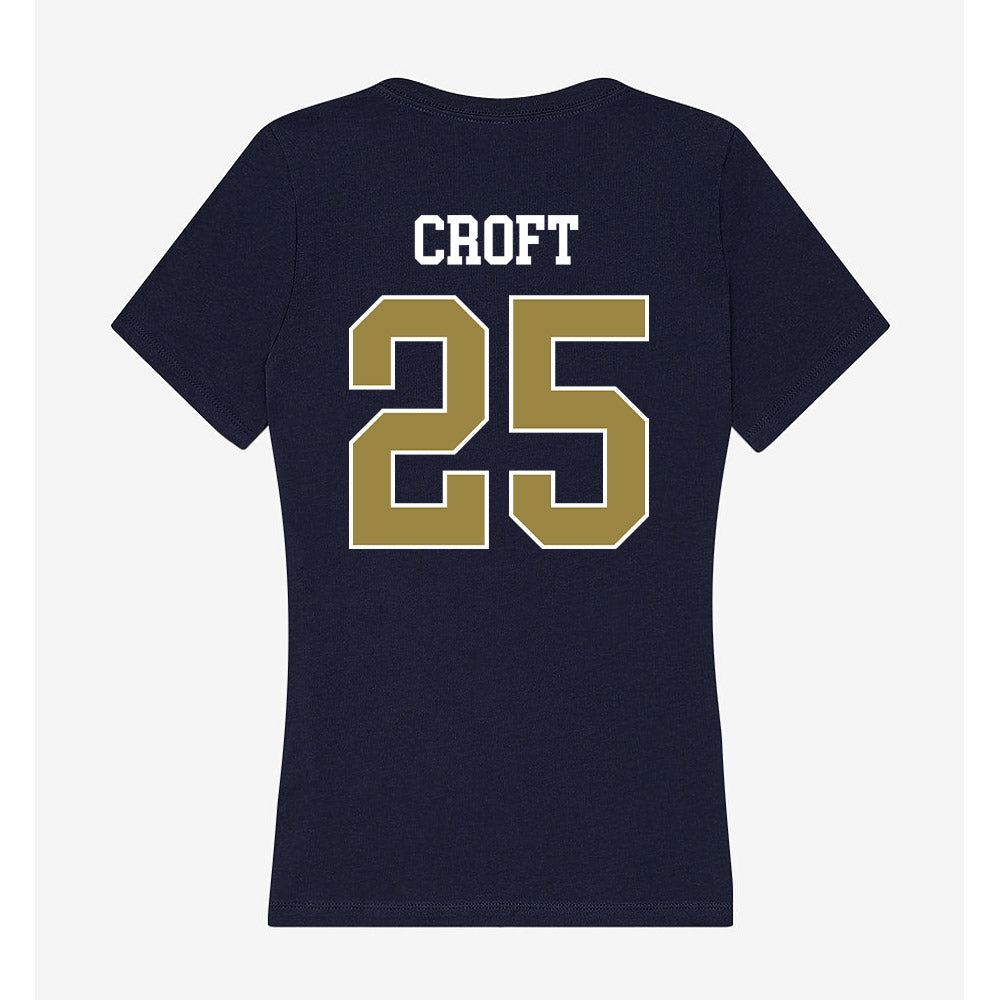 Georgia Southern - NCAA Softball : kaylee croft - Women's V-Neck T-Shirt-1