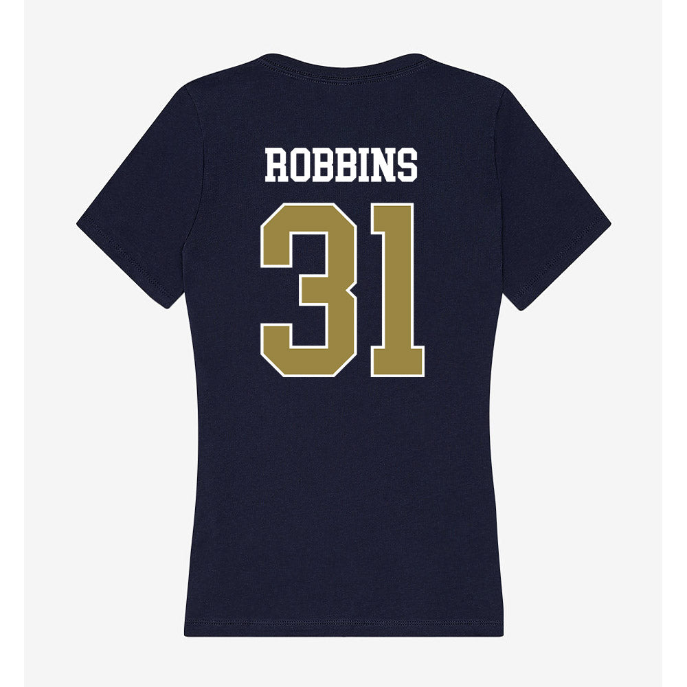 Georgia Southern - NCAA Baseball : Will Robbins - Women's V-Neck T-Shirt-1