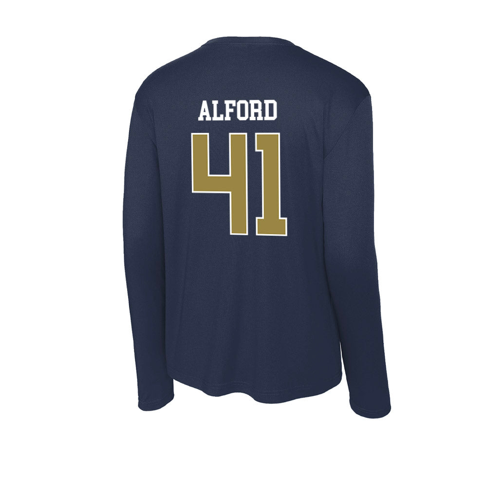 Georgia Southern - NCAA Football : Brandon Alford - Activewear Long Sleeve T-Shirt-1
