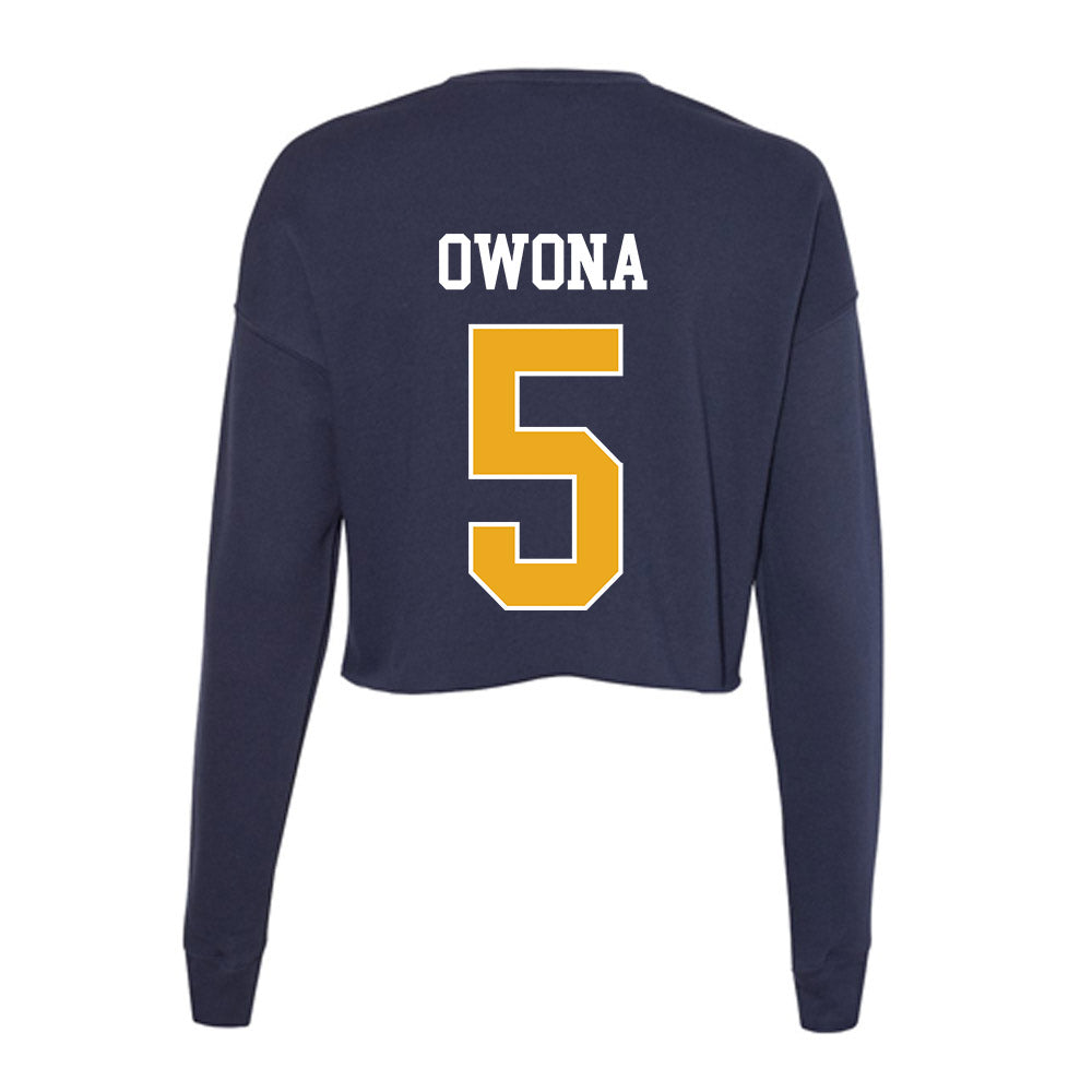 UTC - NCAA Women's Basketball : Sarah Owona - Women's Cropped Crew Fleece-1