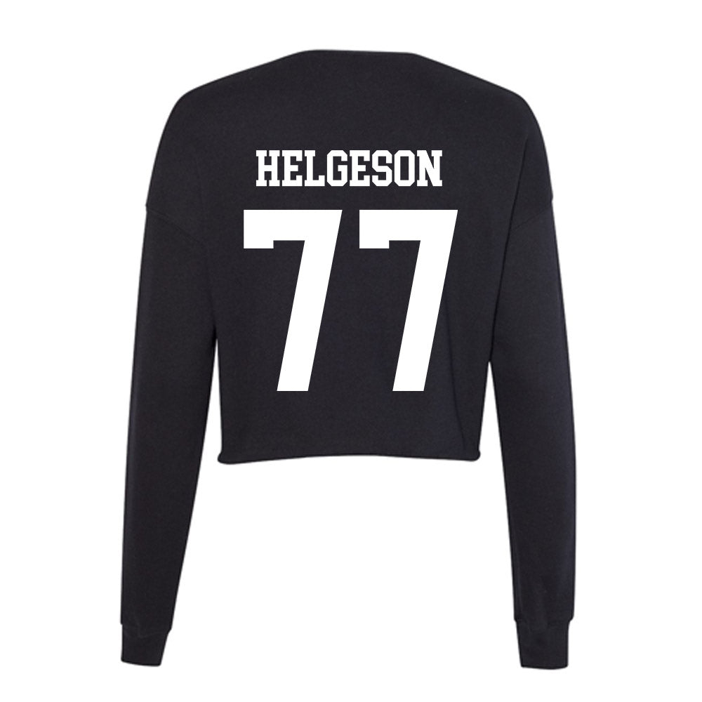 NSU - NCAA Football : Riley Helgeson - Women's Cropped Crew Fleece-1