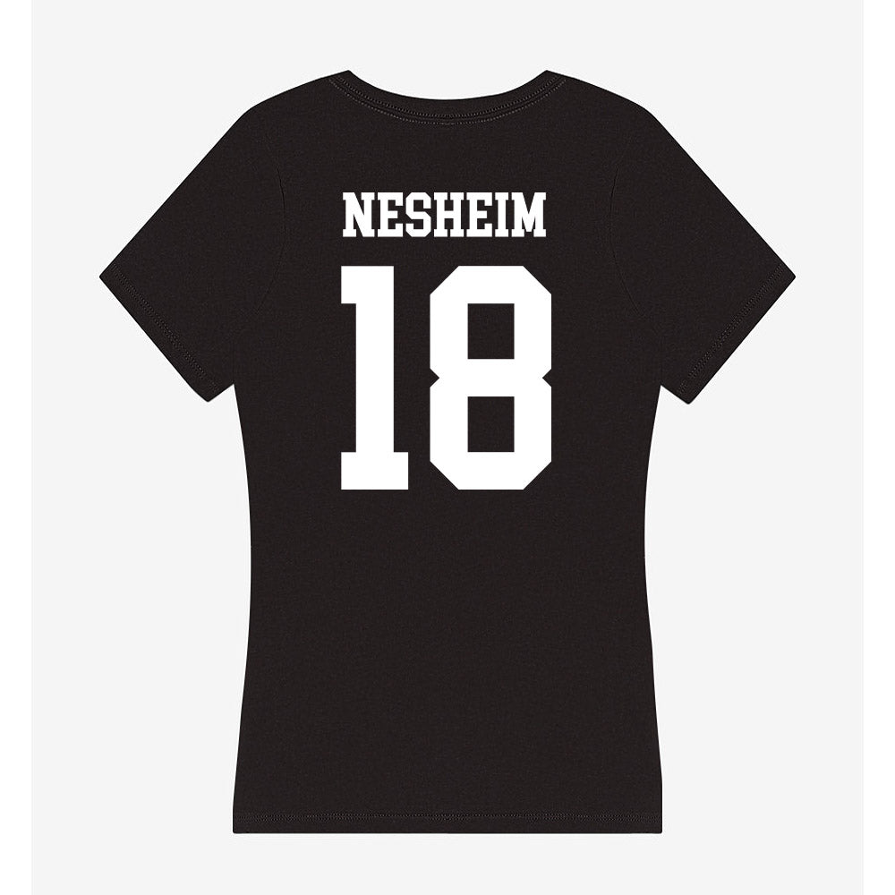 NSU - NCAA Women's Volleyball : Linnea Nesheim - Women's V-Neck T-Shirt-1