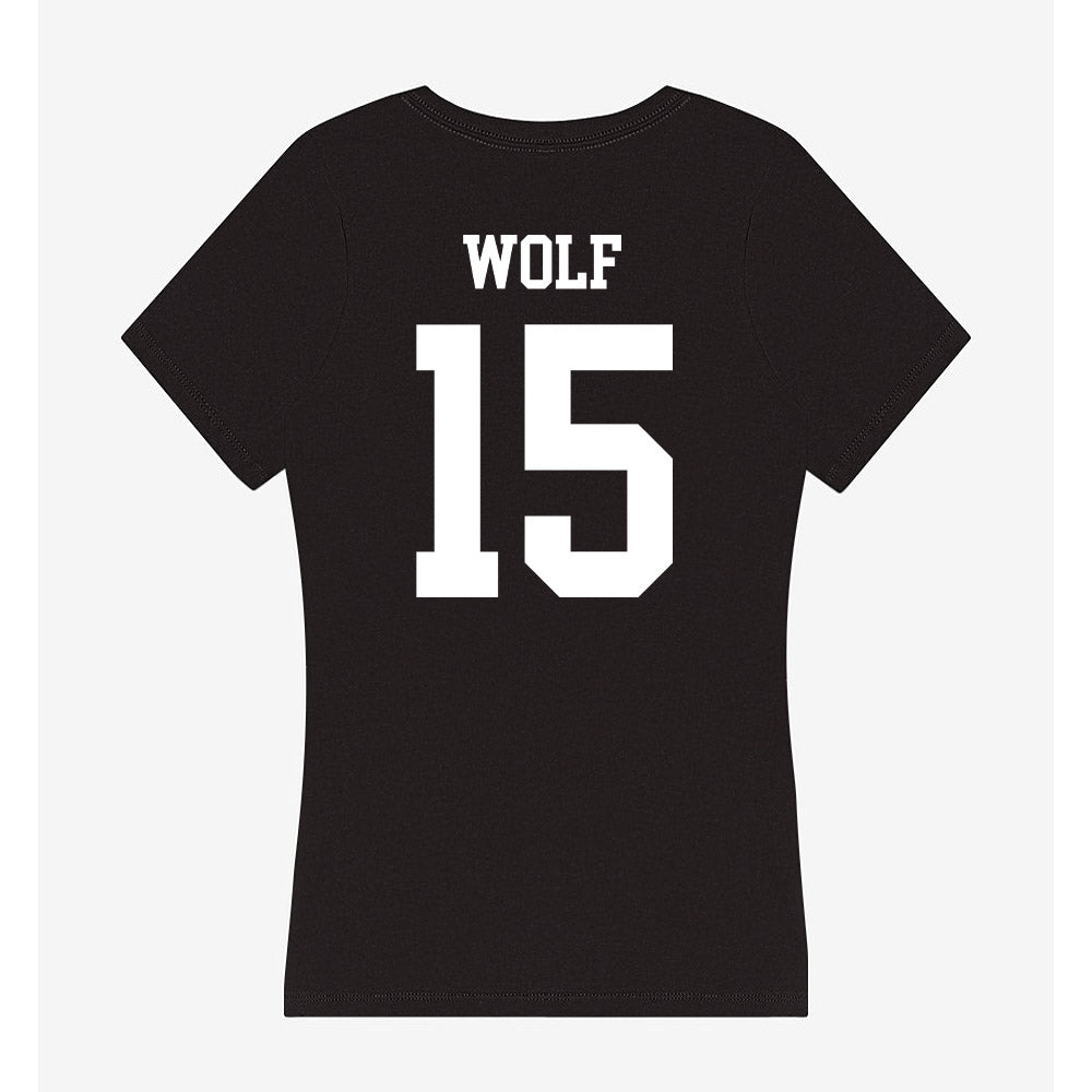 NSU - NCAA Softball : Brooke Wolf - Women's V-Neck T-Shirt-1