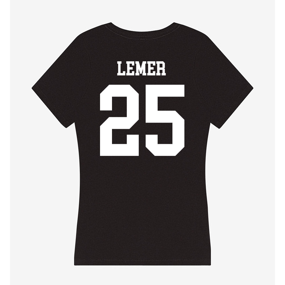 NSU - NCAA Men's Basketball : Parker Lemer - Women's V-Neck T-Shirt-1