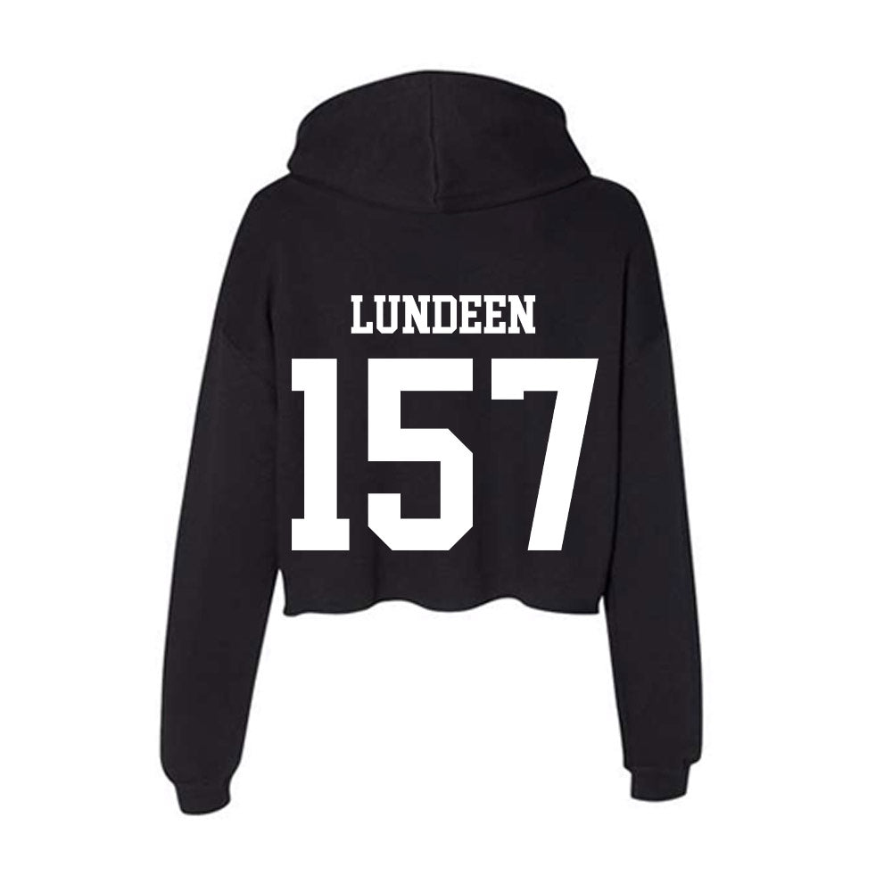 NSU - NCAA Wrestling : Griffin Lundeen - Women's Crop Fleece Hoodie-1