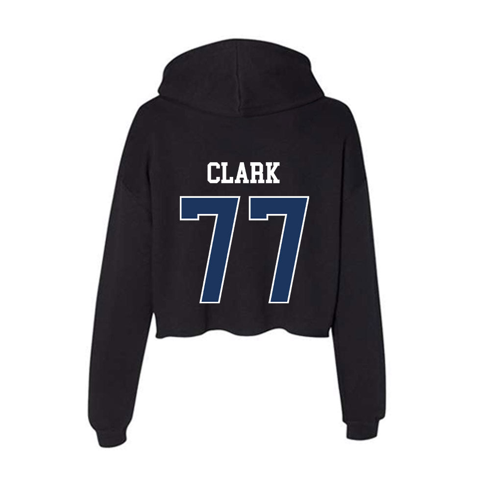 Monmouth - NCAA Men's Lacrosse : Greg Clark - Women's Crop Fleece Hoodie-1