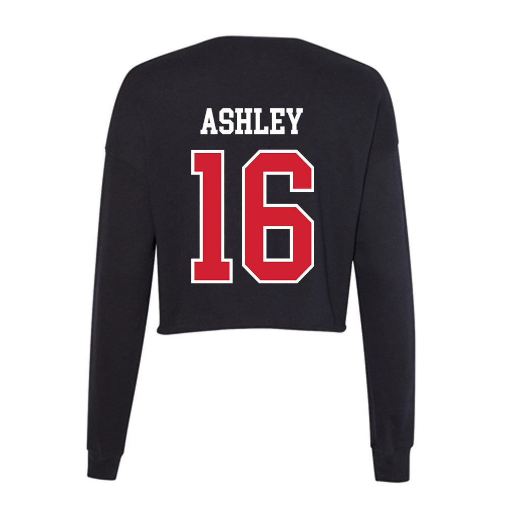 Fresno State - NCAA Football : Ah'Marion Ashley - Women's Cropped Crew Fleece-1