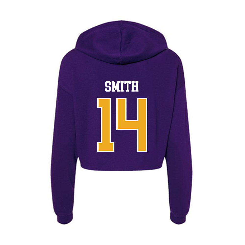 Northern Iowa - NCAA Men's Basketball : Tristan Smith - Women's Crop Fleece Hoodie-1