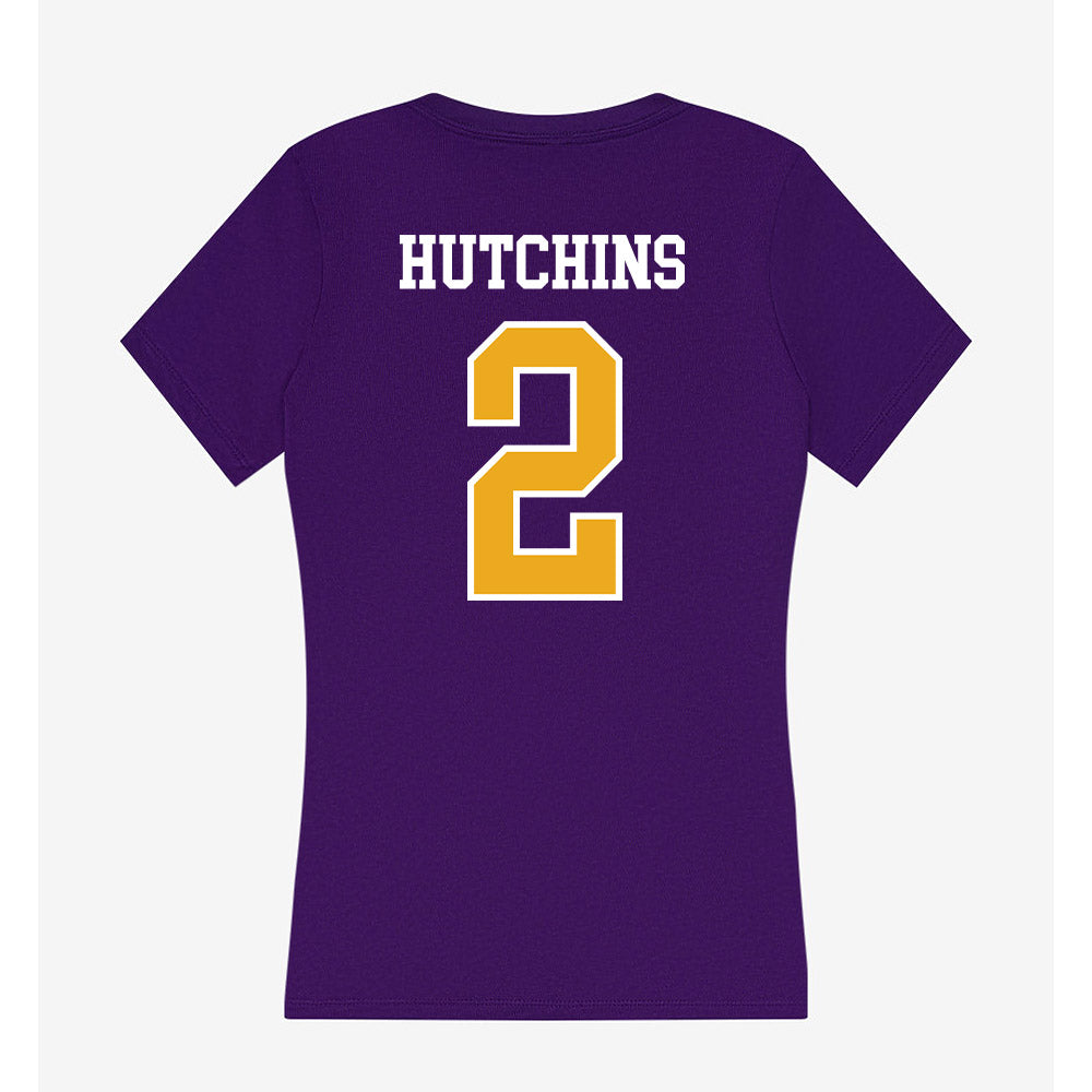 Northern Iowa - NCAA Men's Basketball : Geon Hutchins - Women's V-Neck T-Shirt-1