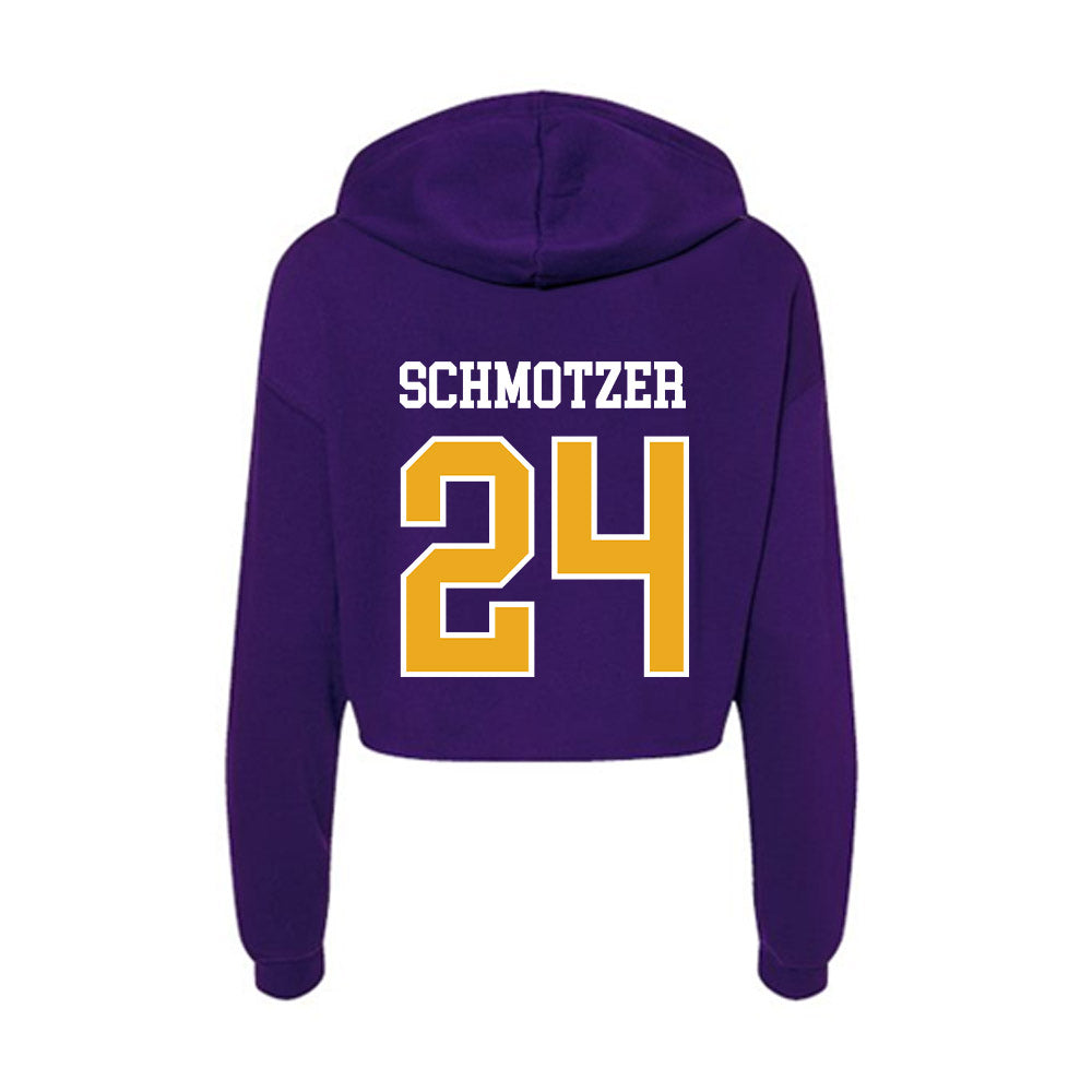 Northern Iowa - NCAA Women's Basketball : Maren Schmotzer - Women's Crop Fleece Hoodie-1