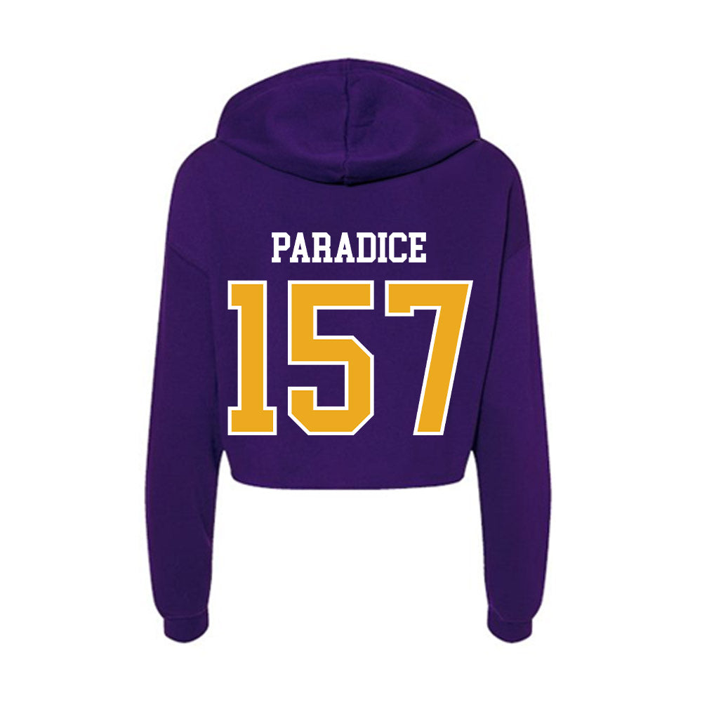 Northern Iowa - NCAA Wrestling : Austin Paradice - Women's Crop Fleece Hoodie-1