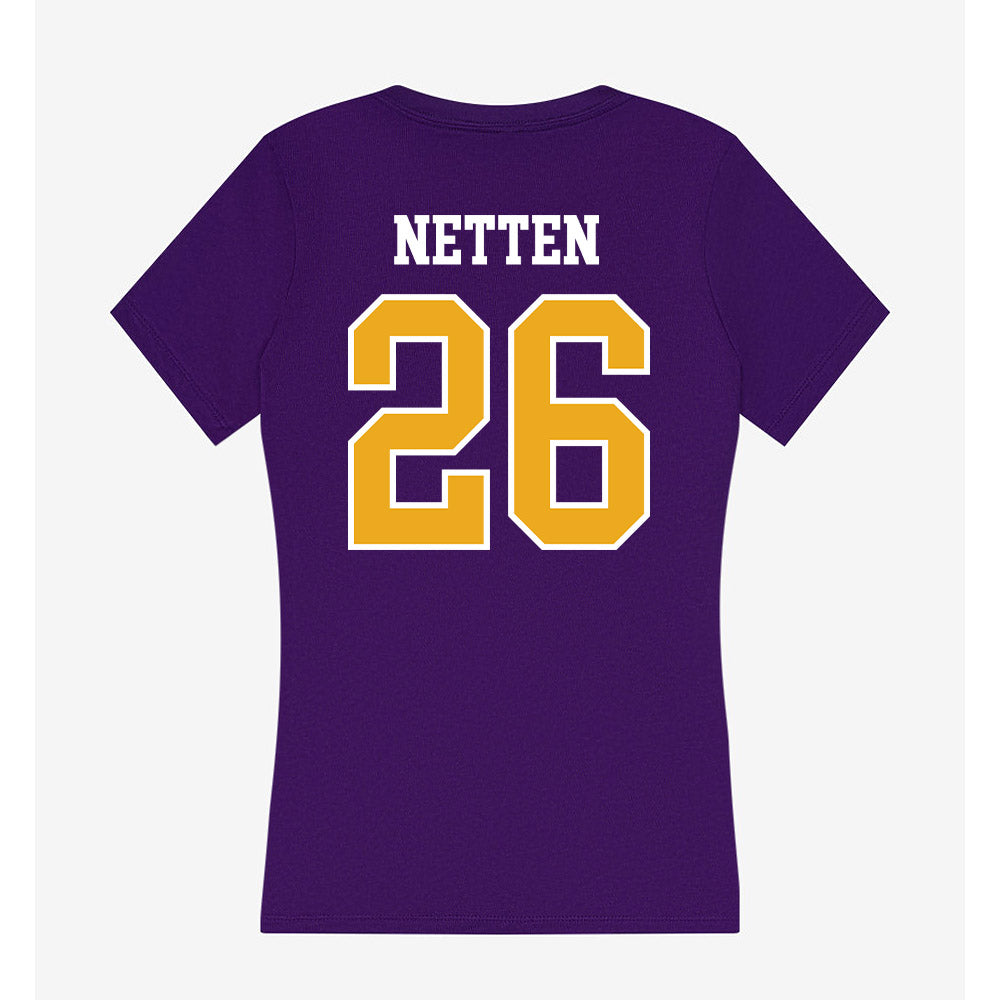 Northern Iowa - NCAA Softball : Finley Netten - Women's V-Neck T-Shirt-1