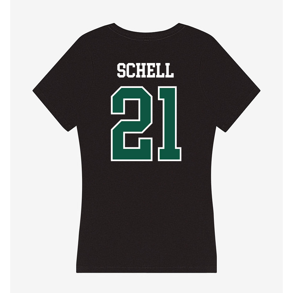 UW Green Bay - NCAA Women's Volleyball : Danilynn Schell - Women's V-Neck T-Shirt-1