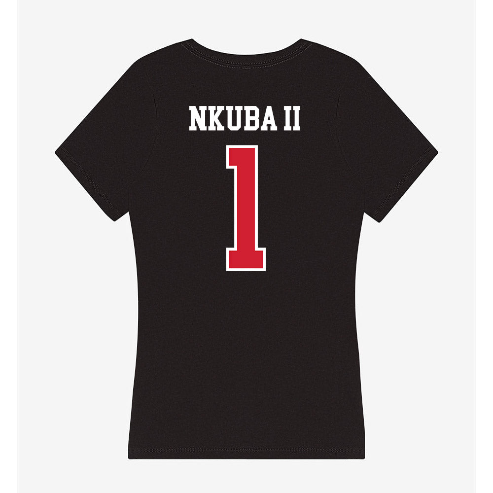 Illinois State - NCAA Football : Shadwel Nkuba II - Women's V-Neck T-Shirt-1