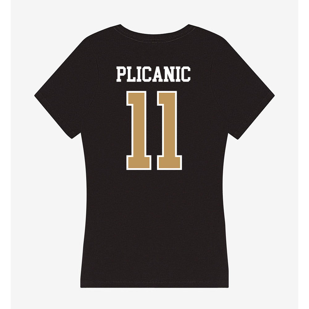 Oakland - NCAA Football : Lejs Plicanic - Women's V-Neck T-Shirt-1