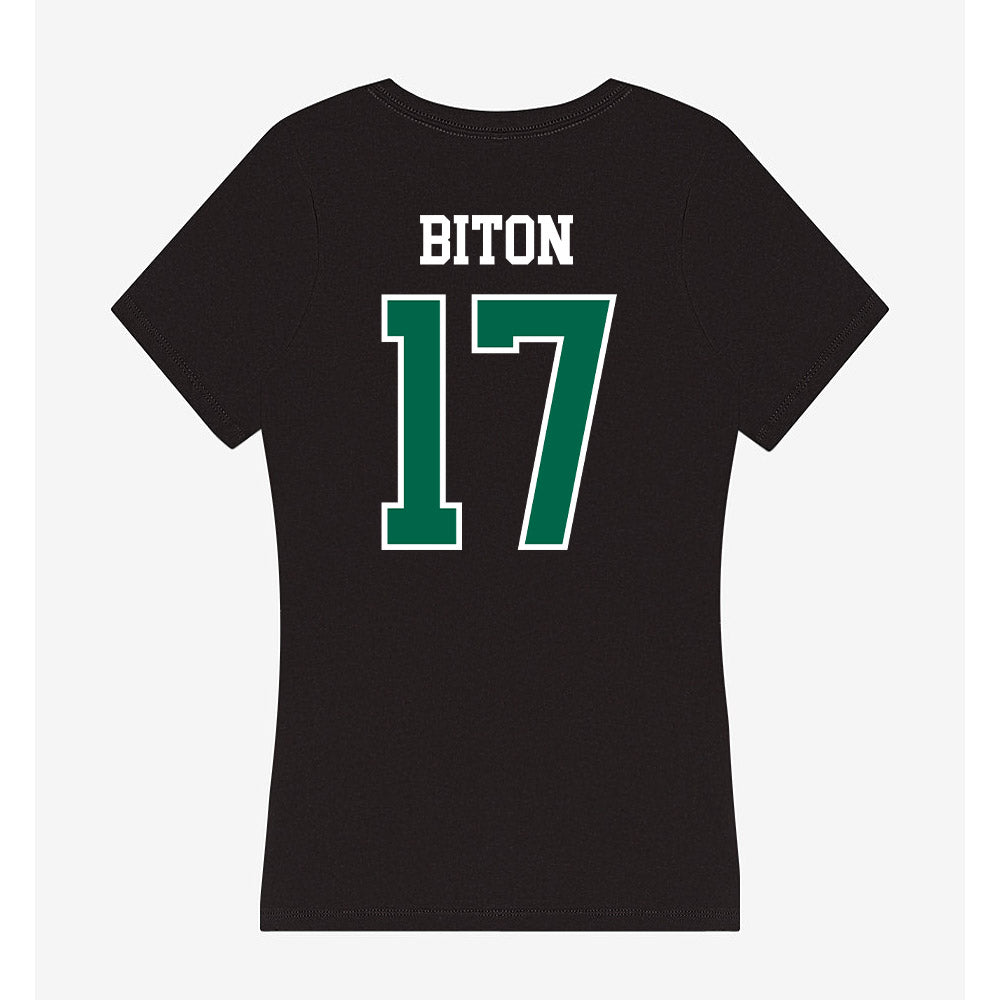 Siena - NCAA Men's Soccer : Ben Biton - Women's V-Neck T-Shirt-1