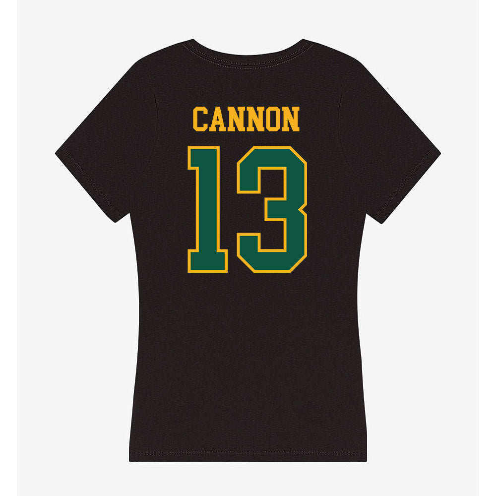 William & Mary - NCAA Football : Trevon Cannon - Women's V-Neck T-Shirt-1