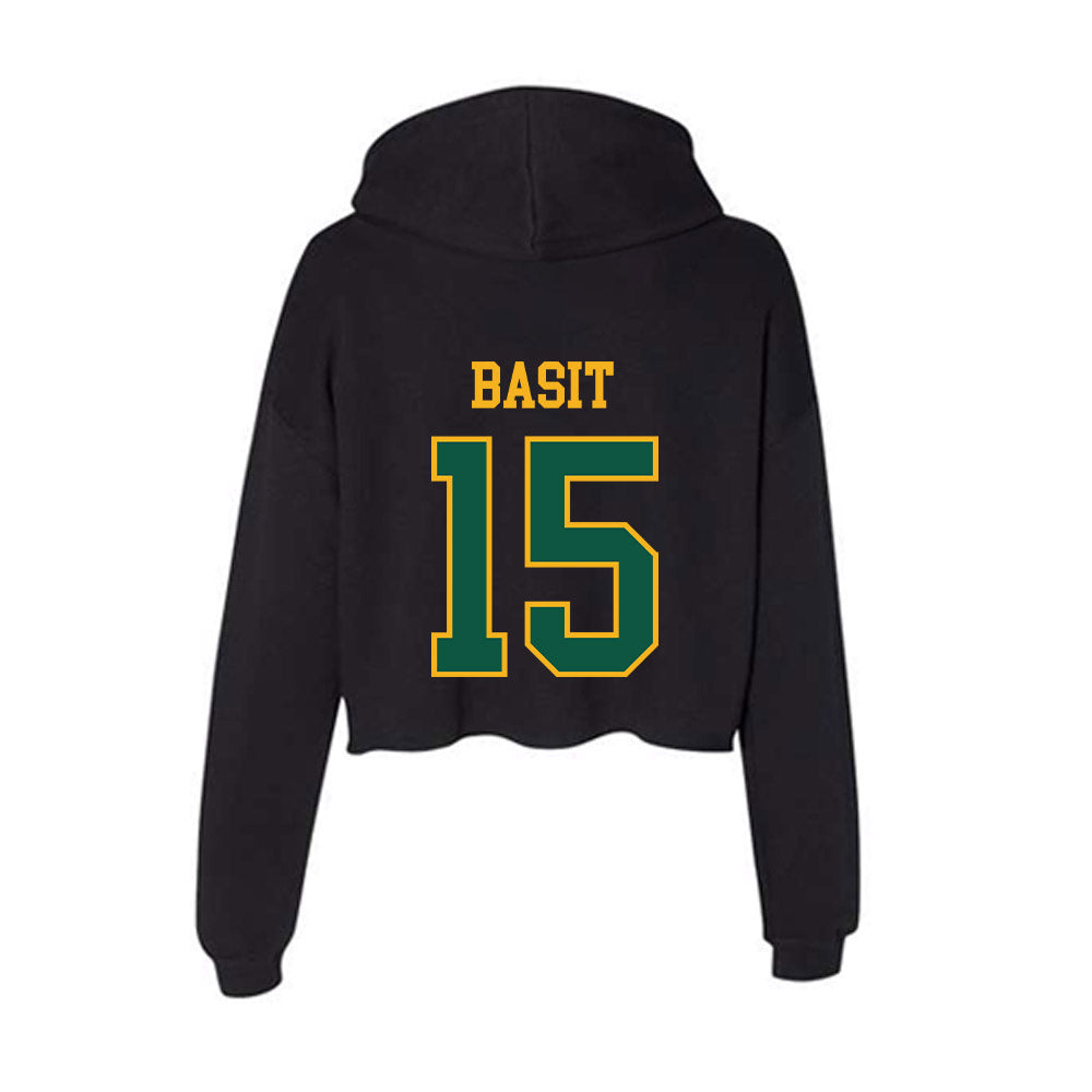 William & Mary - NCAA Women's Basketball : Amelia Basit - Women's Crop Fleece Hoodie-1